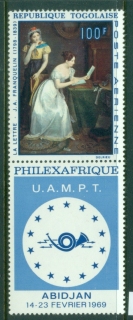 Togo-1968-Philexafrique-Painting-label-MUH