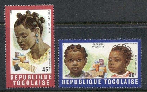 Togo-1970-Hairstyles-Airmails-MUH