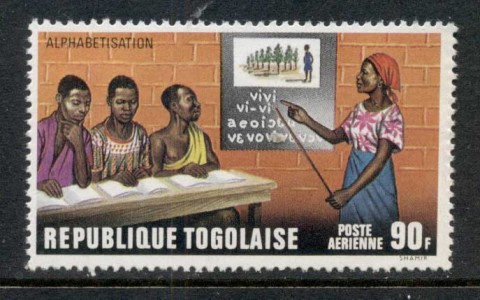 Togo-1973-Literacy-90f-Airmail-MUH