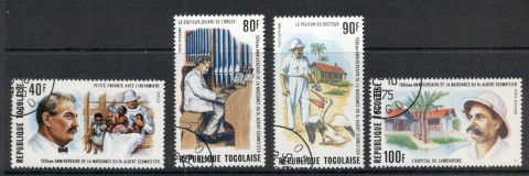 Togo-1975-Albert-Schweitzer-Airmail-CTO