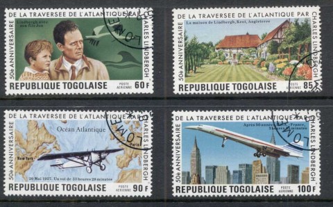 Togo-1977-Lindberg-Airmail-CTO