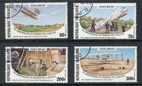 Togo-1978-Wright-Bros-Airmail-CTO