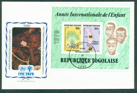 Togo-1979-IYC-International-Year-of-the-Child-MS-FDC-lot32123