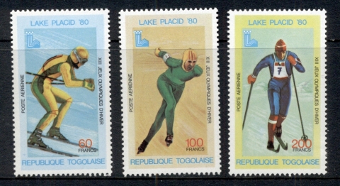 Togo-1980-Winter-Olympics-Lake-Placid-Airmail-MUH