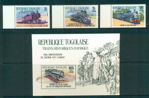 Togo-1985-Trains-Opt-Rotary-MS-MUH-lot51986