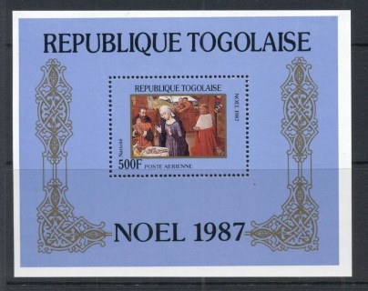 Togo-1987-Xmas-Paintings-MS-MLH