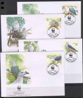 Tokelau-Is-1995 WWF Pacific Imperial Pigeon FDCs