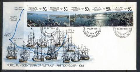 Tokelau-Is-1988-Bicentenary-of-Australia-FDC