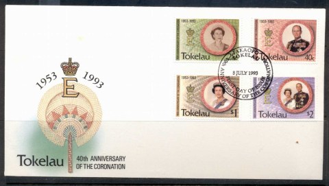 Tokelau-Is-1993-QEII-Coronation-40th-Anniversary-FDC