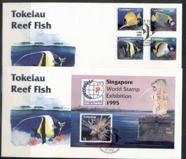 Tokelau-Is-1995-Reef-Fish-2x-FDC