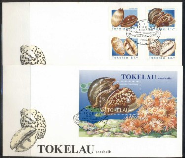 Tokelau-Is-1996-Seashells-2x-FDC