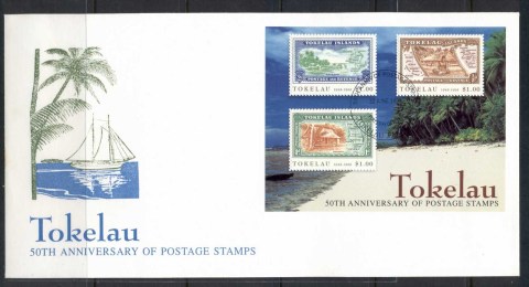 Tokelau-Is-1998-Stamp-Anniversary-MS-FDC