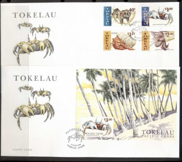 Tokelau-Is-1999-Pacific-Crabs-2xFDC