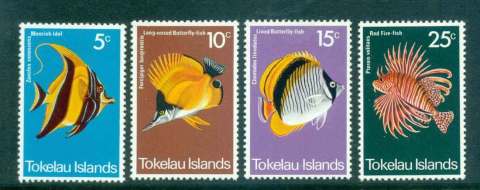 Tokelau-Is-1975-Fish-MLH-lot43426