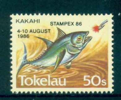 Tokelau-Is-1986-Fish-Stampex-Opt-MUH-lot52090