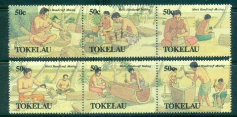 Tokelau-Is-1990-Mens-Handicrafts-2x-Srt-3-MUH-lot43460