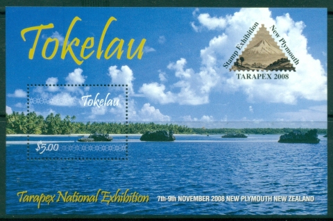Tokelau-Is-2008-National-Stamp-Exhibition-TARAPEX-2008-New-Plymouth-New-Zealand-MS-MUH