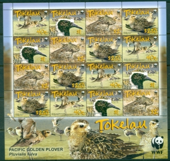 Tokelau-Is-2007-WWF-Pacific-Golden-Plover-sheetlet-MUH-XL-Shipping