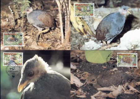 Tonga-Niuafo\'ou-1992- WWF Niuafo\'ou Megapode, bird Maxicards