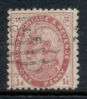 Tonga-1886-92-King-George-I-1d-Perf-12x11-5-FU