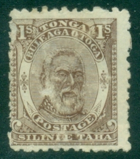 Tonga-1892-King-George-I-1sh-brown-MNG