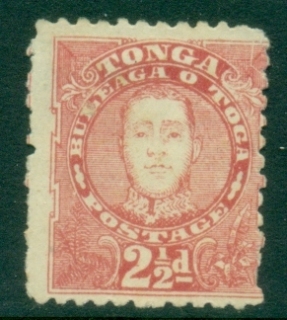 Tonga-1895-King-George-II-2.5d-dull-rose-MNG