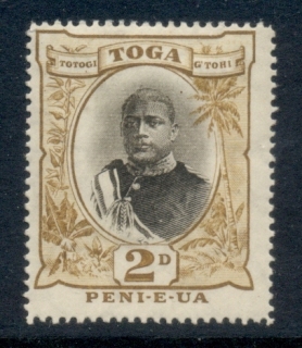 Tonga-1897-1934-Pictorial-George-II-2d-TyI-MLH