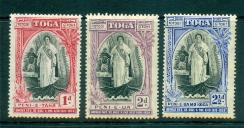 Tonga-1938-Acsession-of-Queen-Salote-MLH-Lot55416