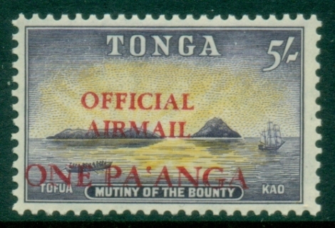 Tonga-1967-Official-Airmail-Surcharged-MLH