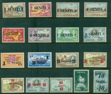 Tonga-1967-Pictorials-surcharged-small-perf-tones-MLH