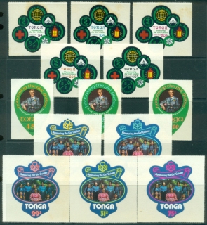 Tonga-1974-Girl-Guides-of-Tonga-die-cut-some-tones-on-badges-MLH