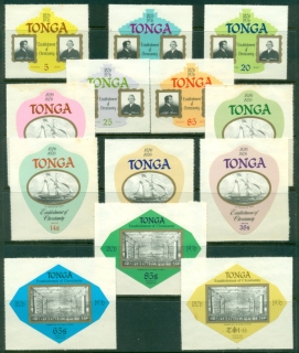 Tonga-1976-Arrival-of-Methodist-Missionaries-Establishment-of-Christianity-die-cut-tones-MLH