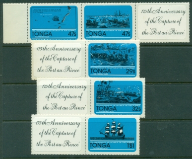 Tonga-1981-Capture-of-the-Port-au-Prince-175th-Anniv-die-cut-MLH