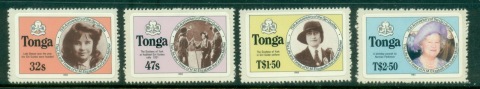 Tonga-1985-Queen-Mother-85th-Birthday-Self-adhesive-MUH