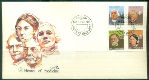 Transkei-1983-Heroes-of-medicine-FDC