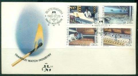 Transkei-1985-Match-Industry-FDC