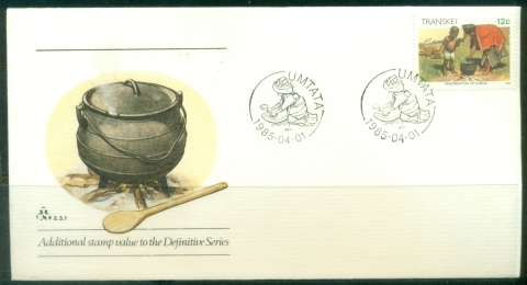 Transkei-1985-Pictorial-12c-Preperation-of-a-Meal-FDC