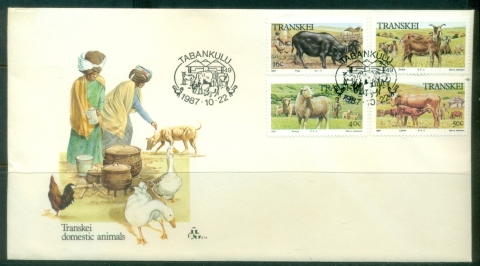 Transkei-1987-Domestic-Animals-FDC