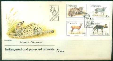 Transkei-1988-Endangered-Protected-Animals-FDC