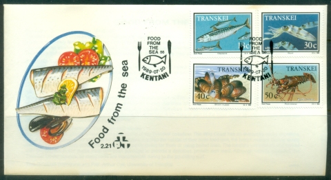 Transkei-1989-Marine-Life-Food-from-the-Sea-FDC