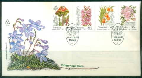 Transkei-1990-Indigenous-Flora-FDC