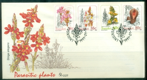 Transkei-1991-Parasitic-Plants-FDC