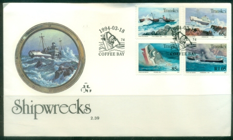 Transkei-1994-Shipwrecks-FDC