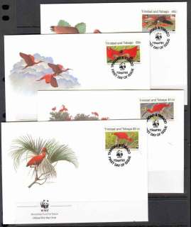 Trinidad-Tobago-1990 WWF Scarlet Ibis FDC