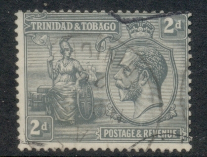 Trinidad-Tobago-1922-28-KGV-Britannia-2d-FU