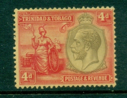 Trinidad-Tobago-1922-28-KGV-Britannia-4d-MH