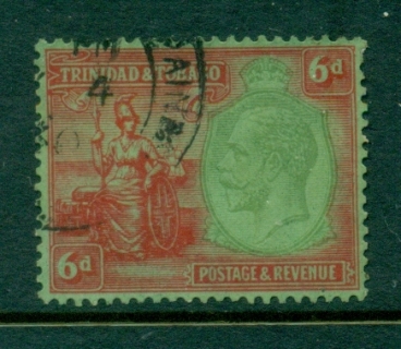 Trinidad-Tobago-1922-28-KGV-Britannia-6d-FU