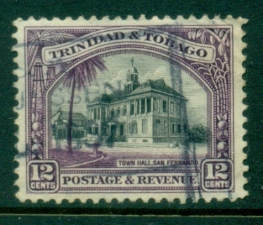 Trinidad-Tobago-1935-37-KGV-Pictorial-12c-Perf-12-FU