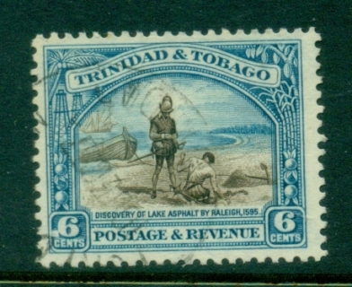 Trinidad-Tobago-1935-37-KGV-Pictorial-6c-Perf-12-5-FU