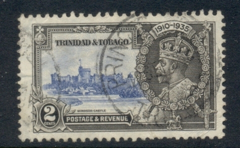 Trinidad-Tobago-1935-KGV-Silver-Jubilee-2c-FU